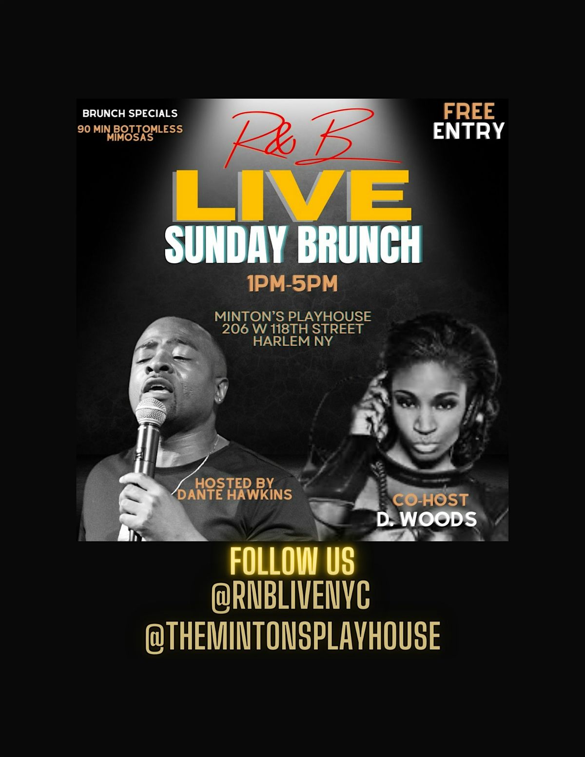 RnB Live Sunday Brunch at Minton's Playhouse