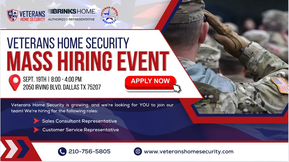 Veterans Home Security Hiring Event