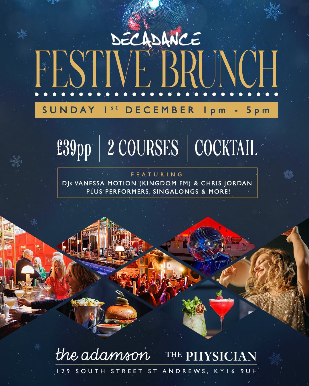 Decadance Festive Brunch - St Andrews 