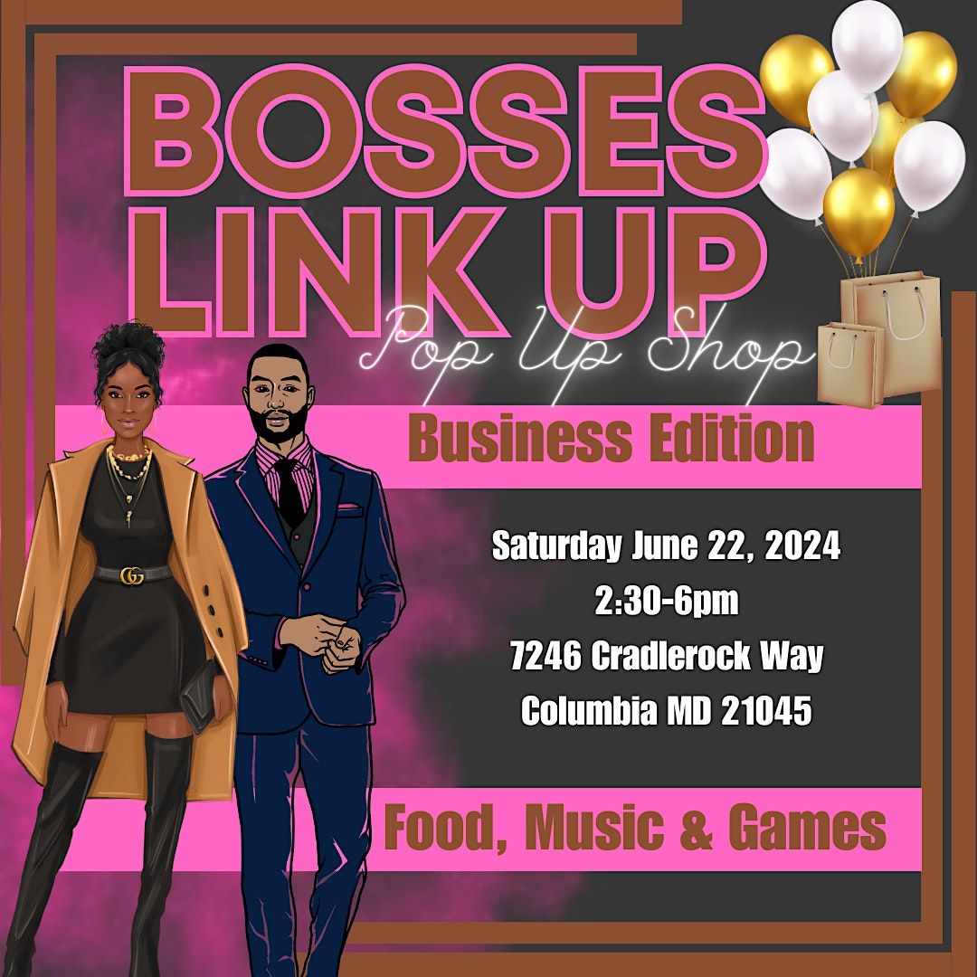 Bosses Link Up Pop Up Shop