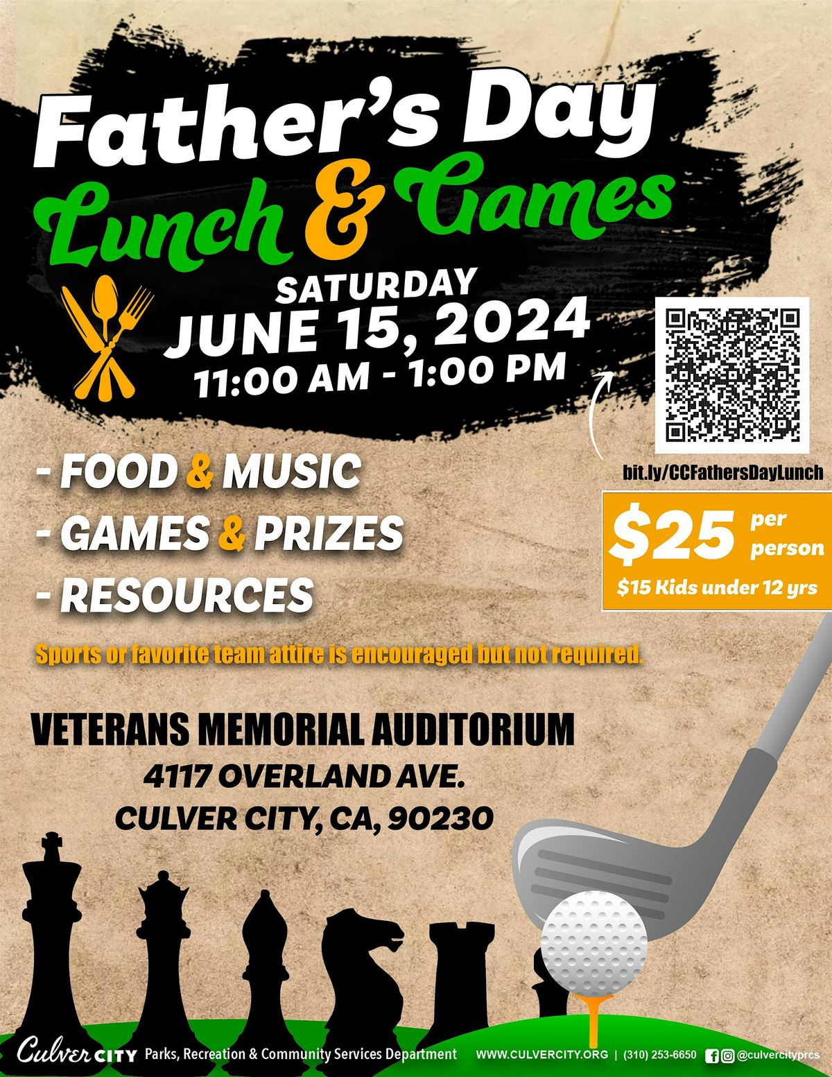Father's Day Lunch & Games