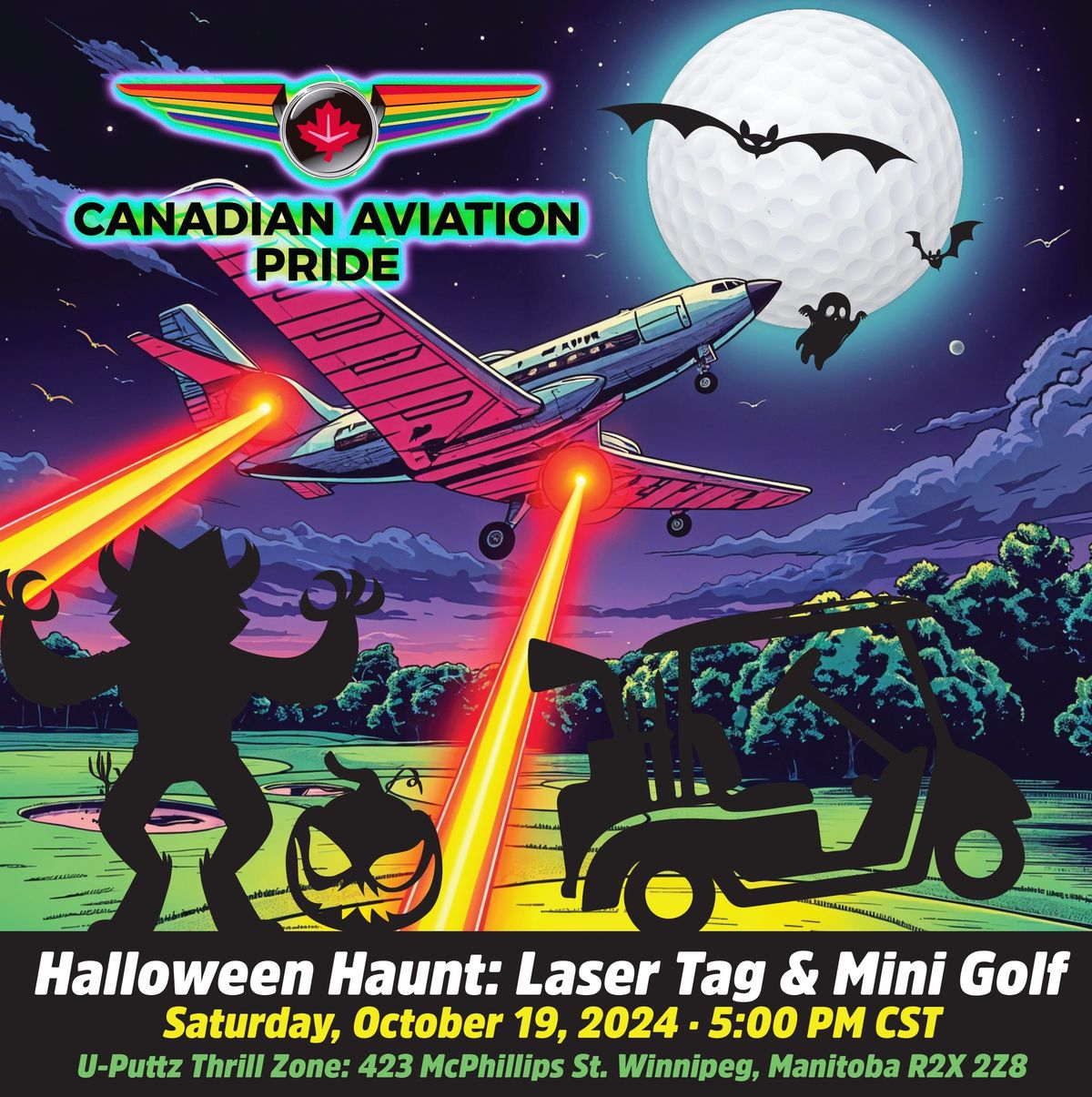 CAP Winnipeg - Halloween Haunt: Laser Tag & Mini Golf