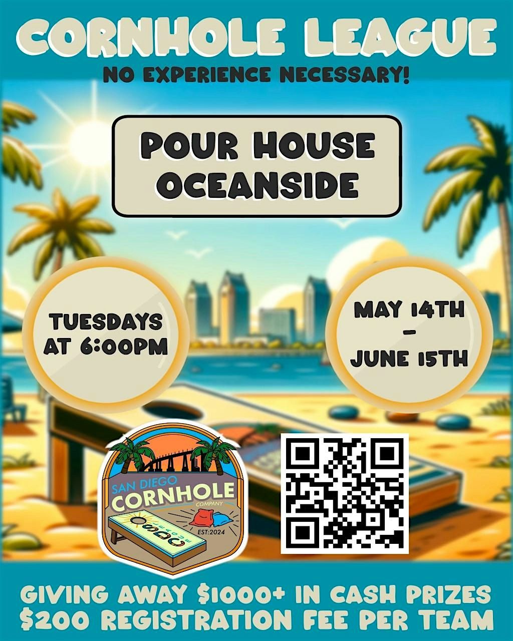 Weekly Cornhole at Pour House - Oceanside