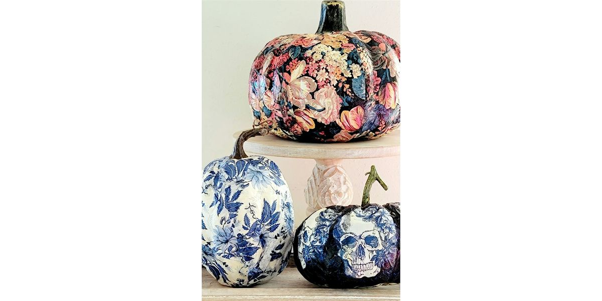 Love That Red Winery, Woodinville - Mod Podge Faux Pumpkins