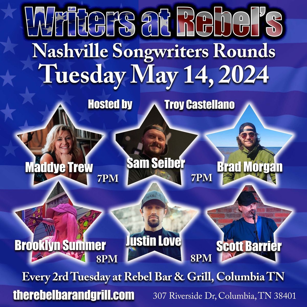 Writers at the  Rebel Songwriter Round 