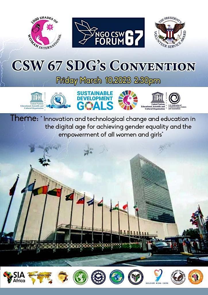 CSW 67 SDGs CONVENTION, The Salvation Army International Social Justice Commission, New York, 10