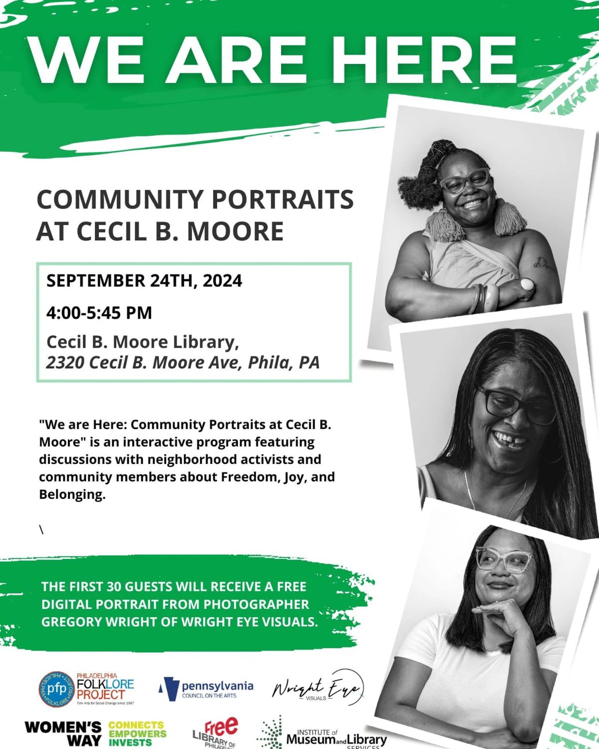 WE ARE HERE: Community Portrait Session