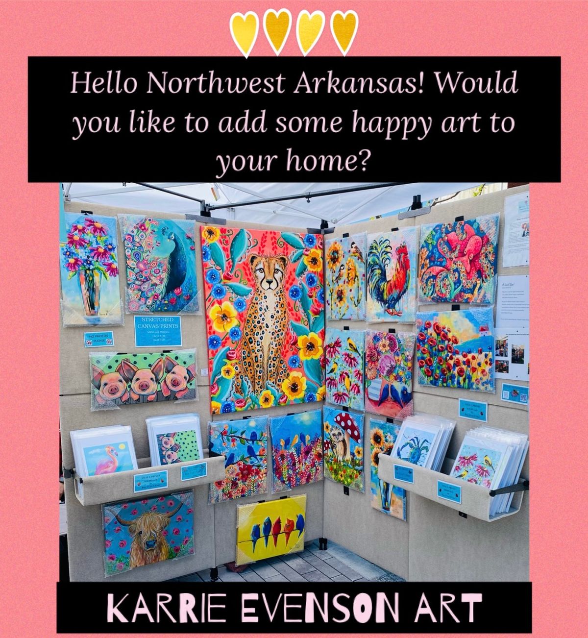 Karrie Evenson at Art Market in Bentonville! 