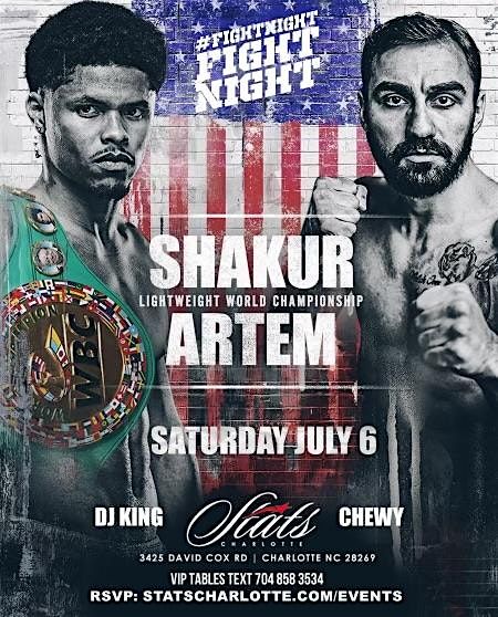 SNL | FIGHT NIGHT | JULY 6 @ STATS Charlotte