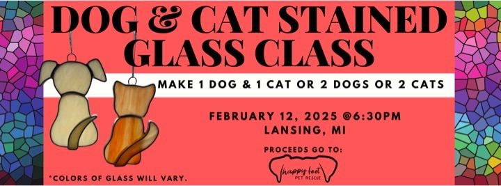 Dog & Cat Stained Glass Class