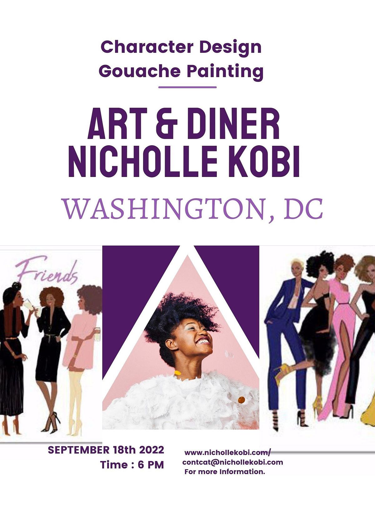 EXHIBITION I Art Diner With Nicholle Kobi  Washington,DC 2022