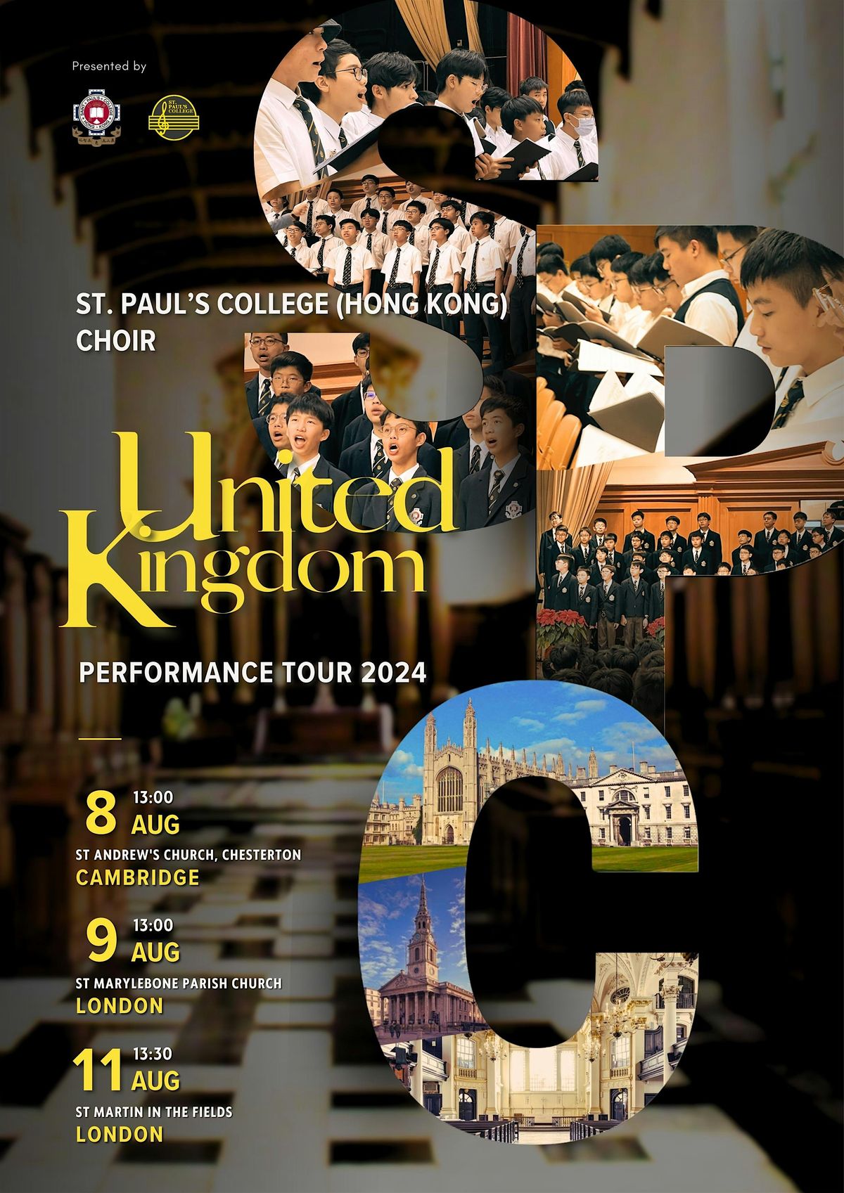 2024 St. Paul's College UK Music Performance - Choral concert