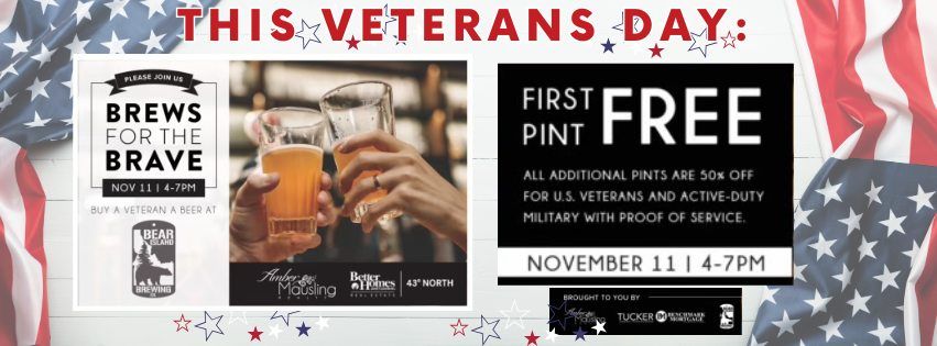 BREWS FOR THE BRAVE Veterans Day 2024