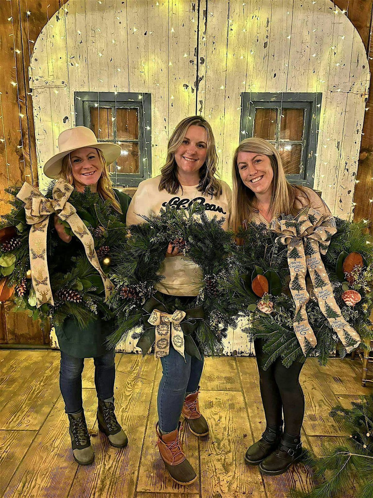 Wreaths,  Wine & Women (Men are welcome too)