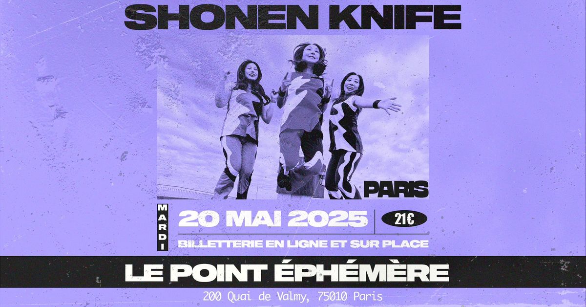 SHONEN KNIFE \/\/ PARIS