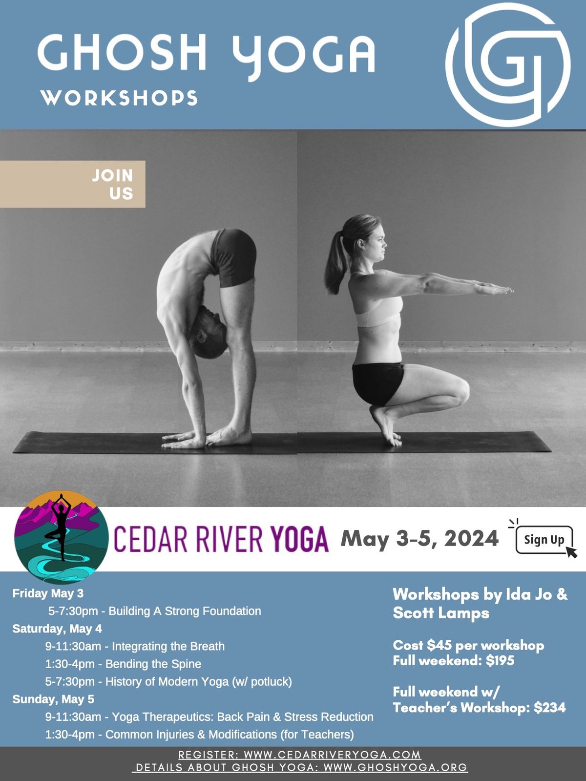 Ghosh Yoga at Cedar River Yoga | WEEKEND IMMERSION