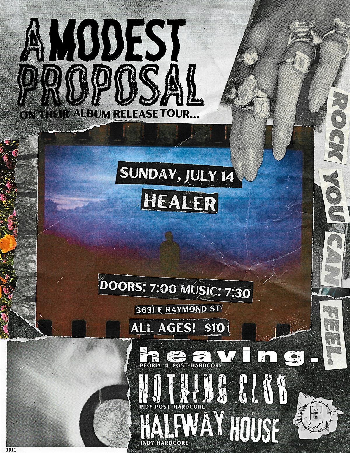 A Modest Proposal, Heaving, Nothing Club, and Halfway House @ Healer