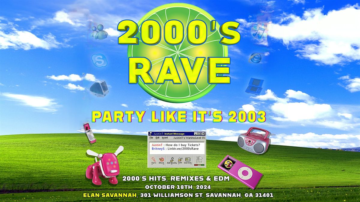 2000s Rave at Elan Savannah (Fri, Oct. 18th)