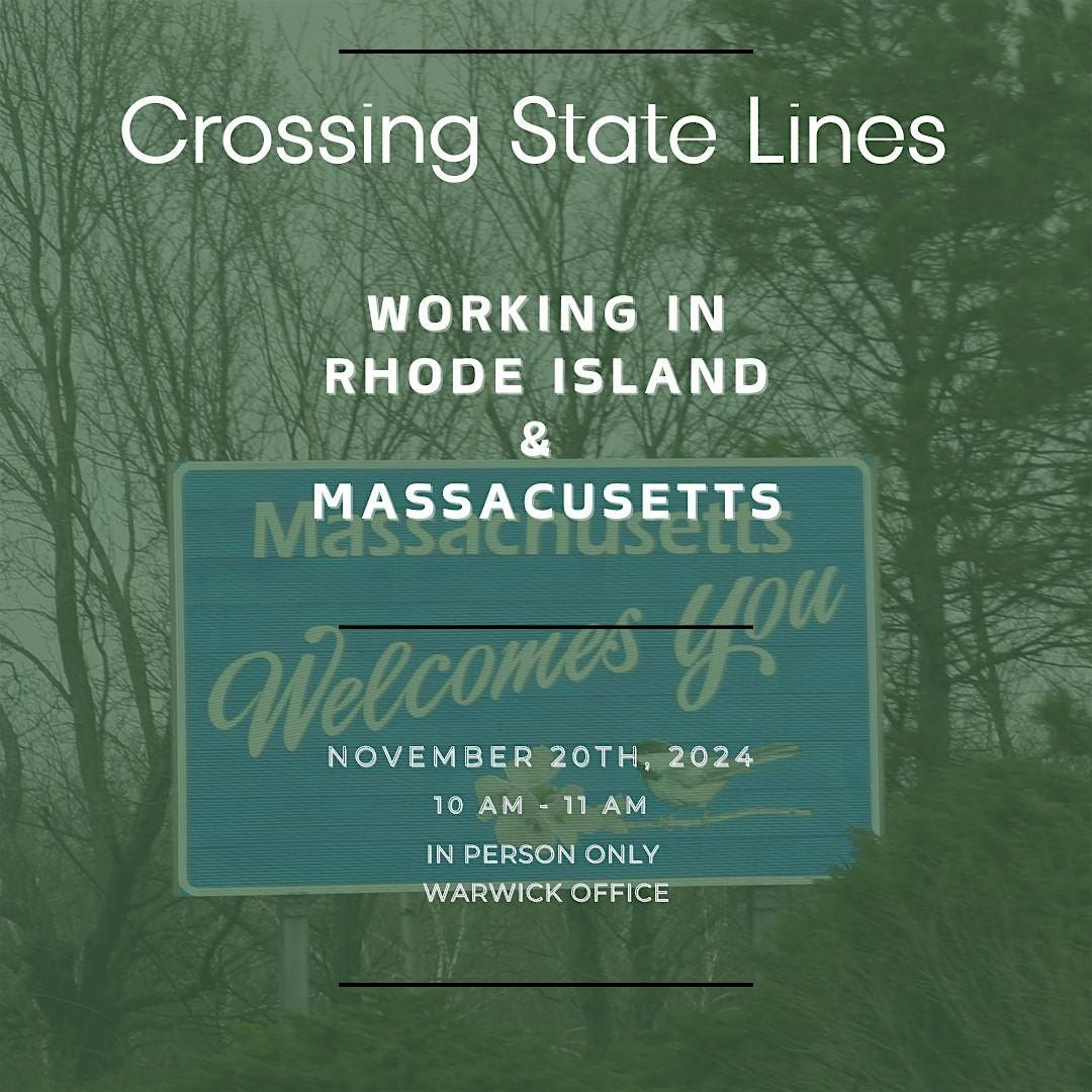 Crossing State Lines. Working in RI and MA with Melissa D'Ellena