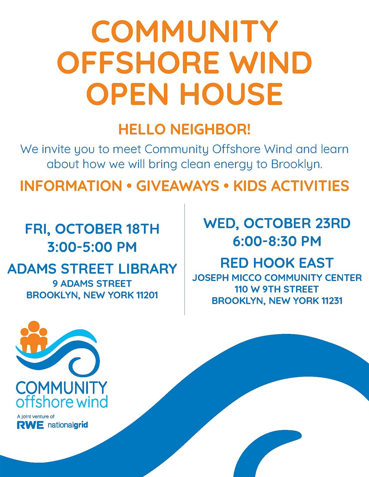 Community Offshore Wind Open House