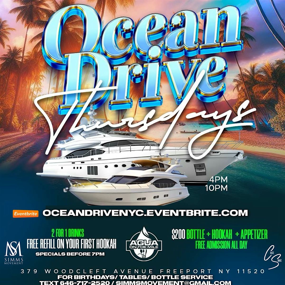 Ocean Drive Thursday On the Mile Afterwork Day Party Nautical mile Freeport