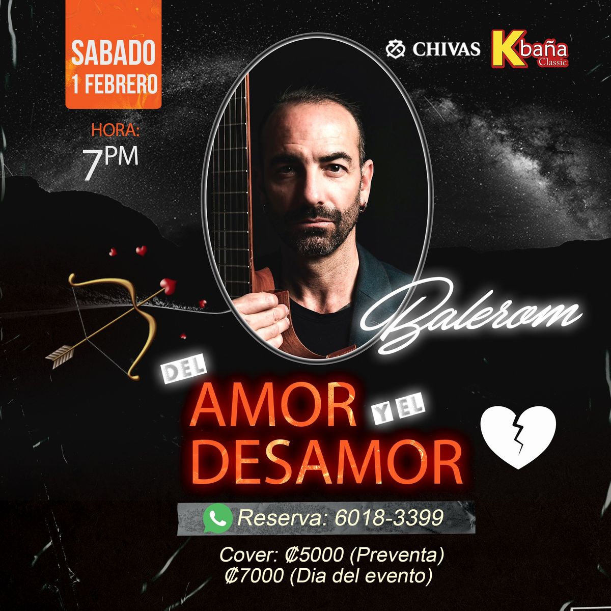 \ud83c\udfb5 \u00a1Noche de Amor y Desamor en Kba\u00f1a Classic! \ud83d\udc94 \u00a1RESERVA YA! 6018-3399 \ud83d\udcf1