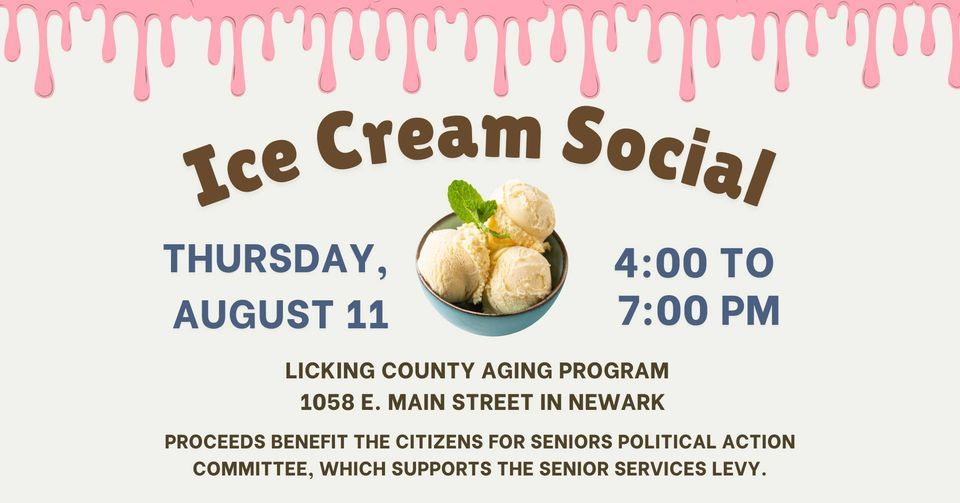 Community Ice Cream Social, Licking County Aging Program, Newark, 11 ...