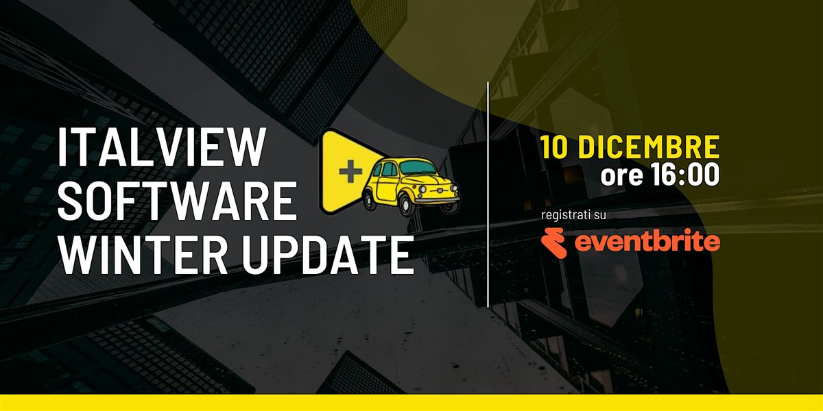 ItalVIEW Software Winter Update - GENOVA