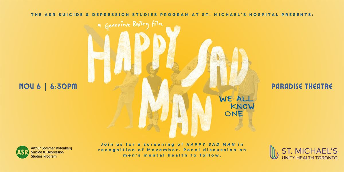 Documentary Screening: HAPPY SAD MAN