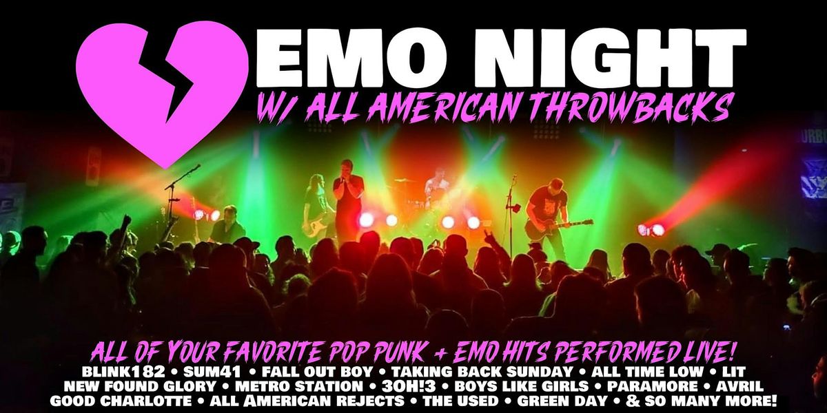 Emo Night w\/ All American Throwbacks @ Stormy's Music Venue