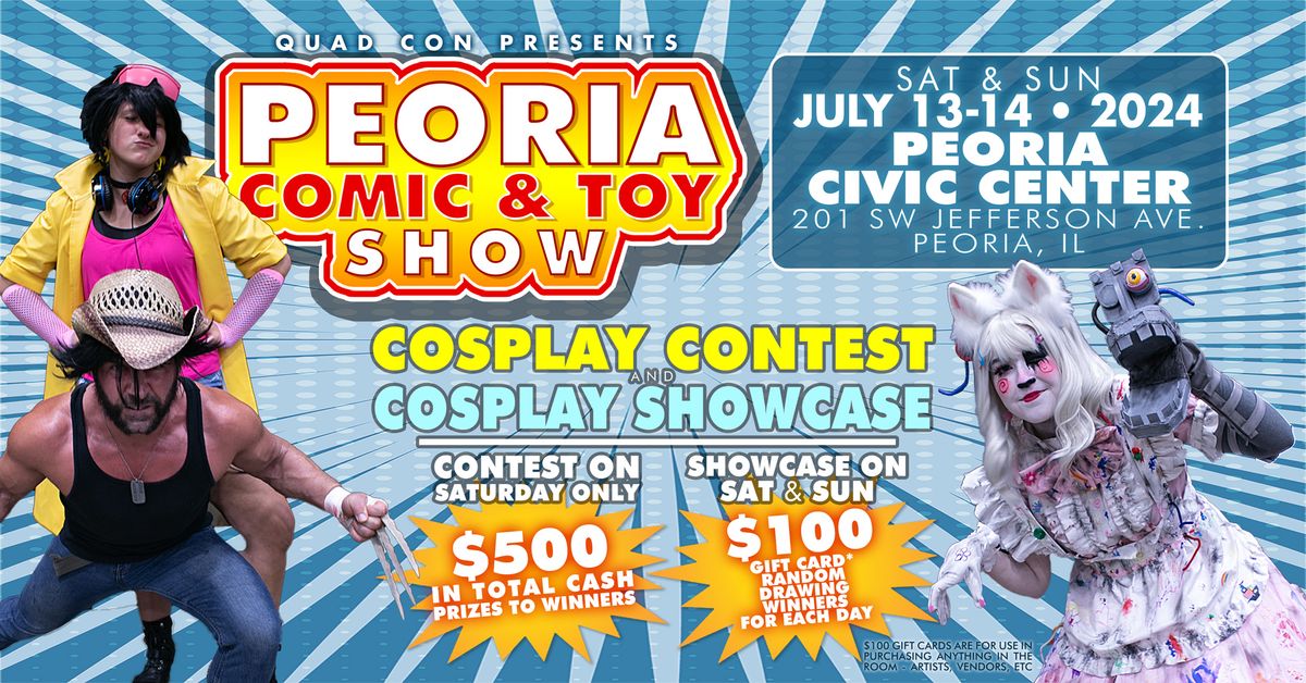 Central Illinois Cosplay Contest & Showcase July 13 & 14 - $500 Cash + Prizes