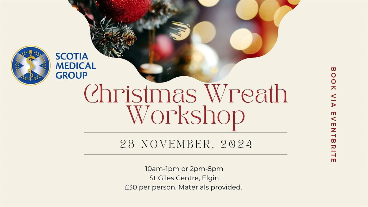 Christmas wreath workshop