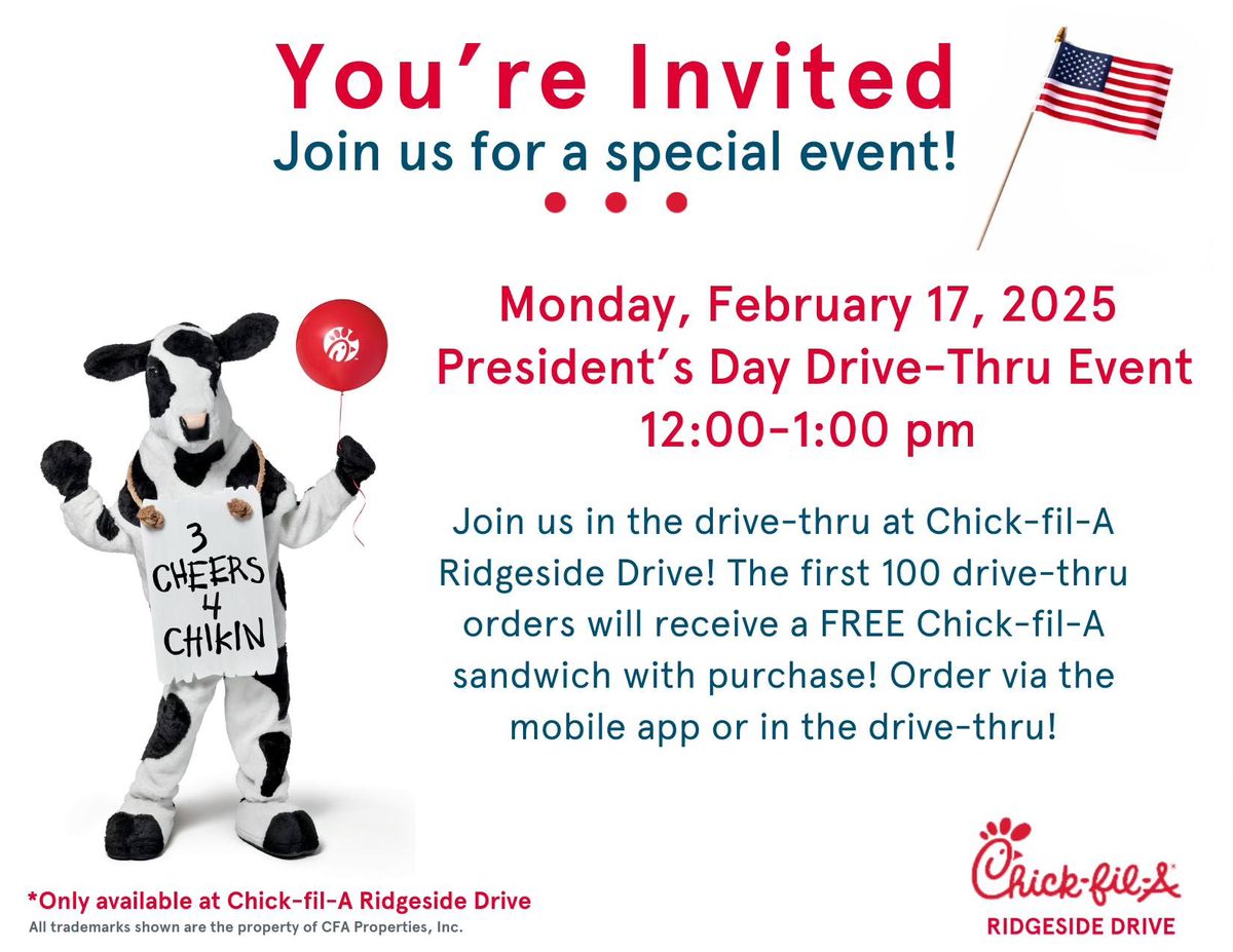 President's Day Drive-Thru Event!