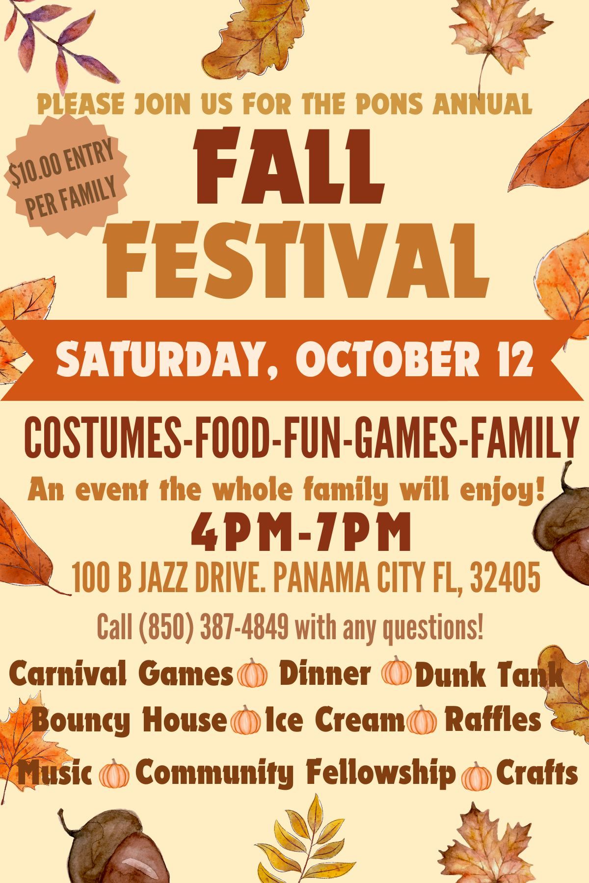 Pons Annual Fall Festival