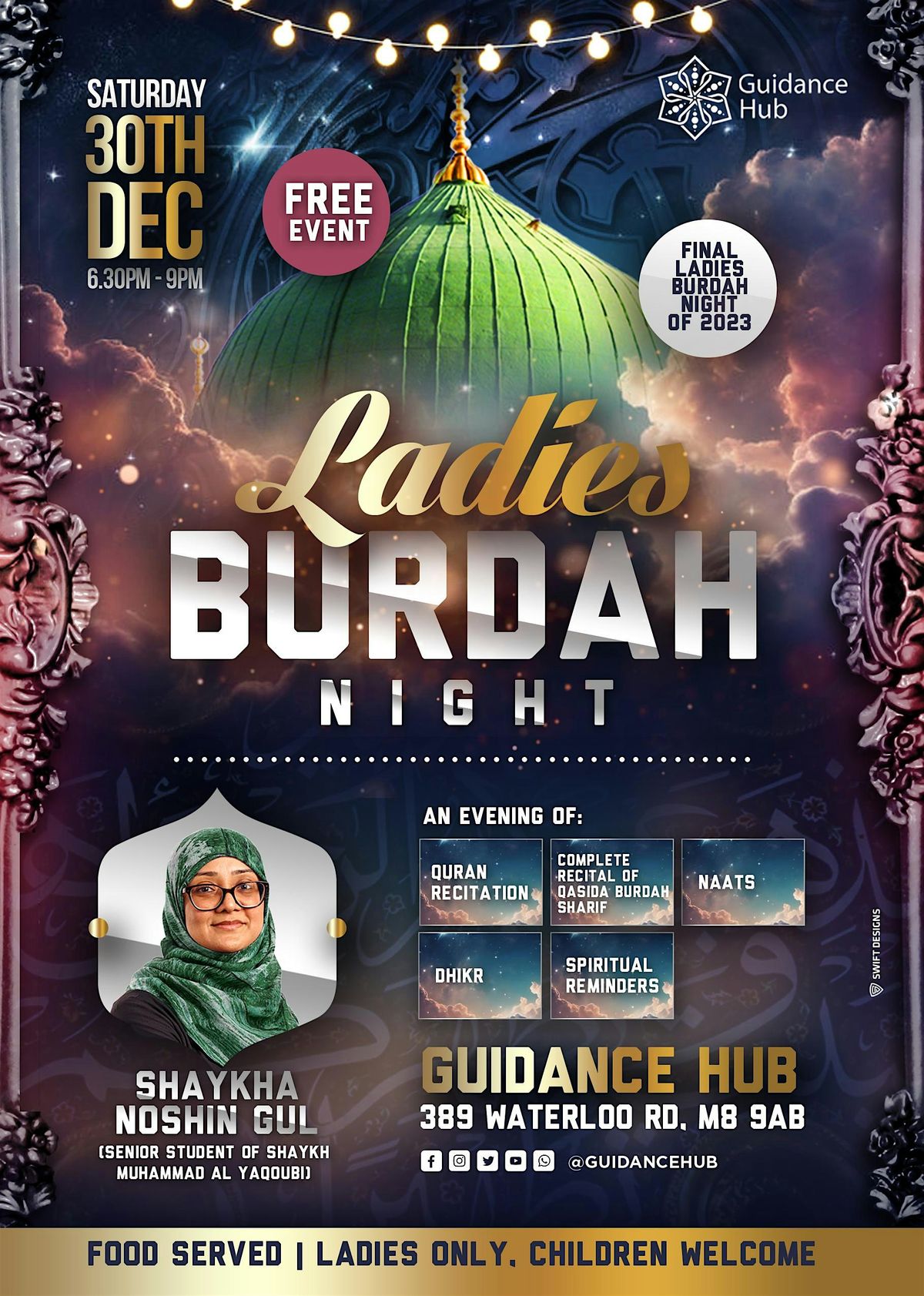 Ladies Burdah Night -  (Sat 27th April | 6.30PM)