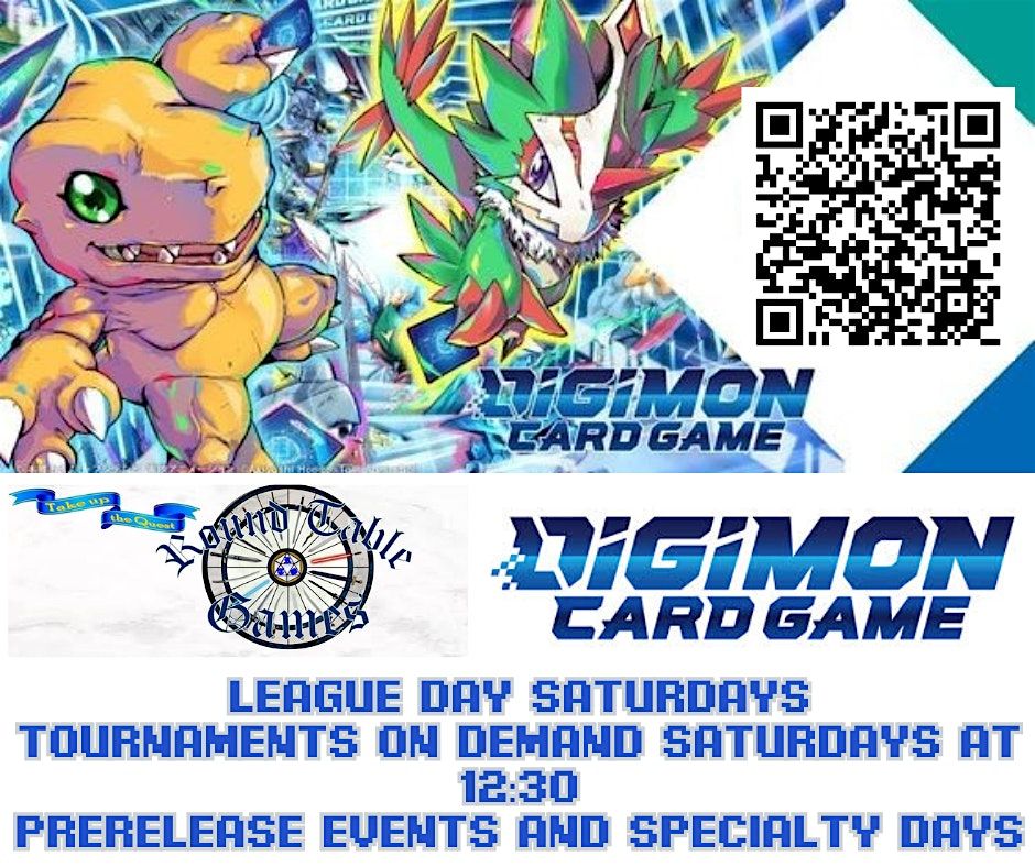 Digimon TCG Joust League Saturdays at Round Table Games