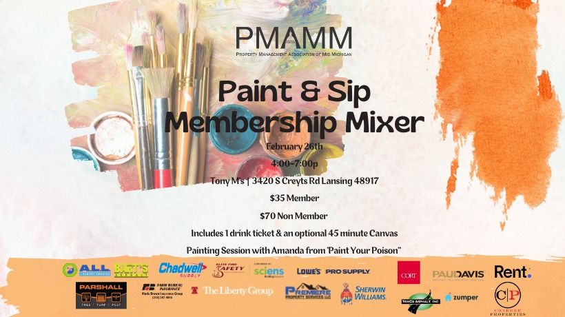 Paint and Sip Membership Mixer 