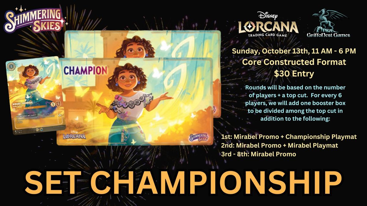 Disney Lorcana Shimmering Skies Set Championship