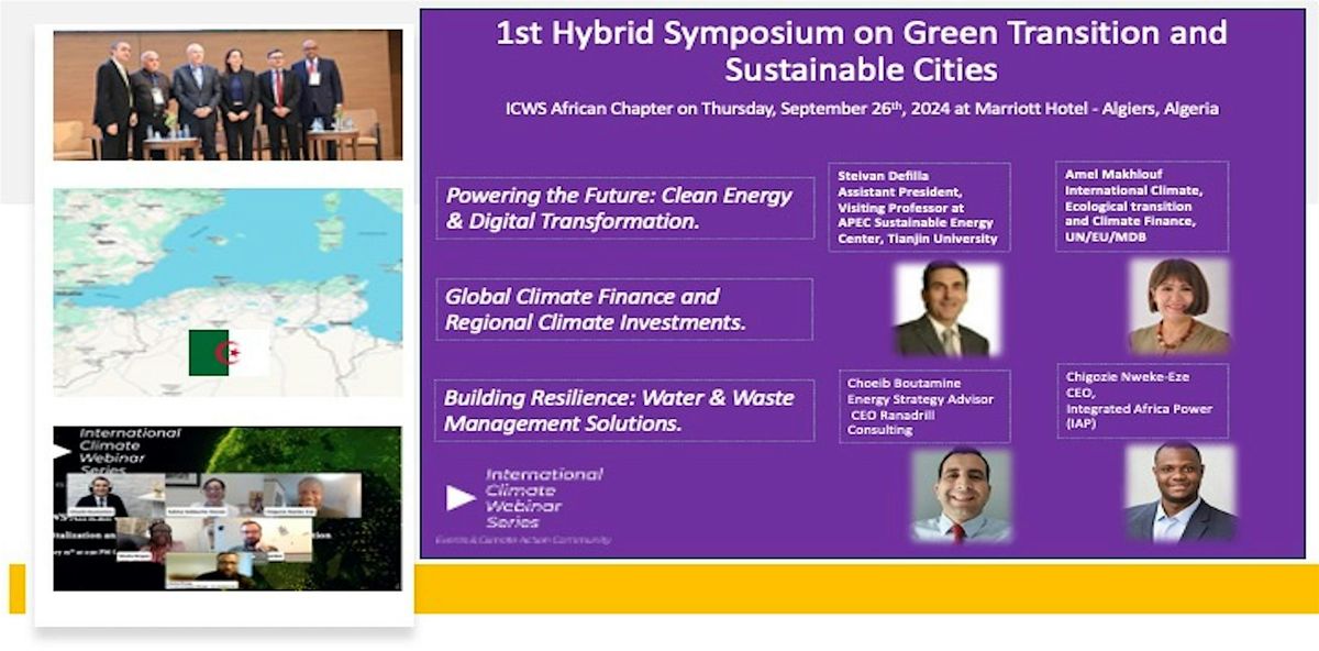 1st Hybrid Symposium on Green Transition and Sustainable Cities\/ICWS Africa