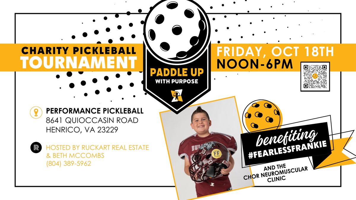 Paddle Up With Purpose :: Charity Pickleball Tournament