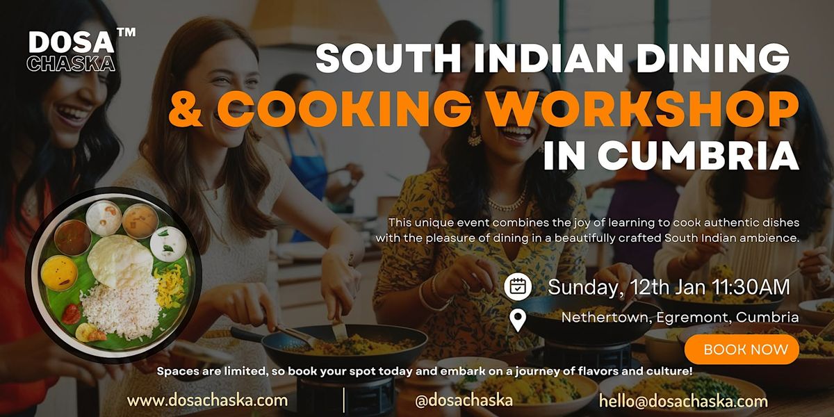 South Indian Vegetarian Cooking Workshop & Dining Experience