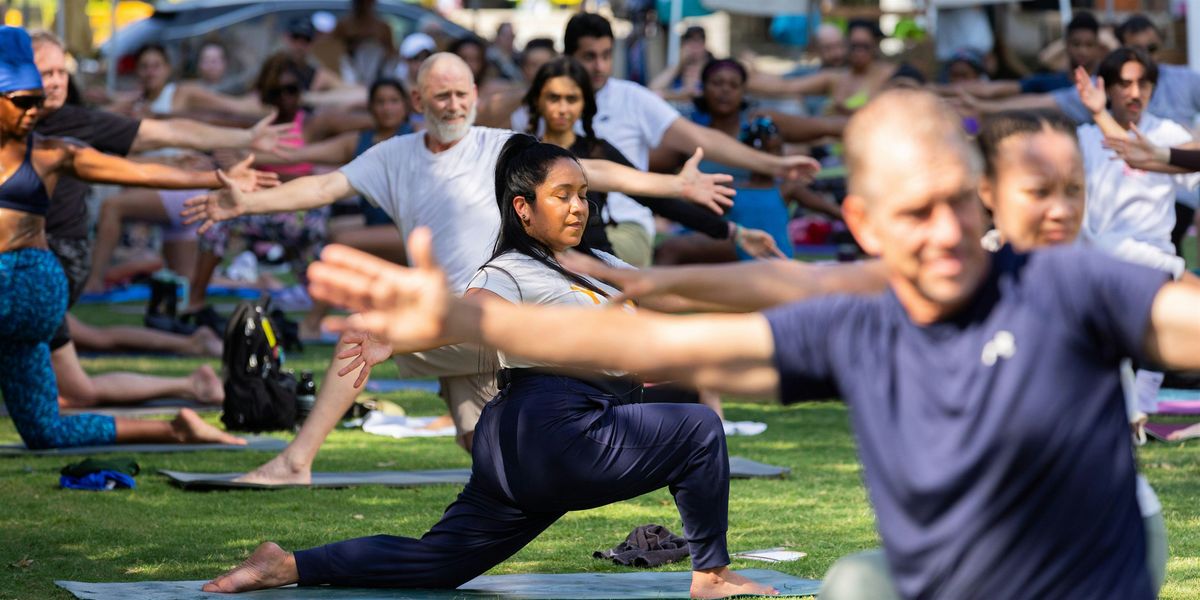 Yoga with Stefanie powered by Yena at Klyde Warren Park