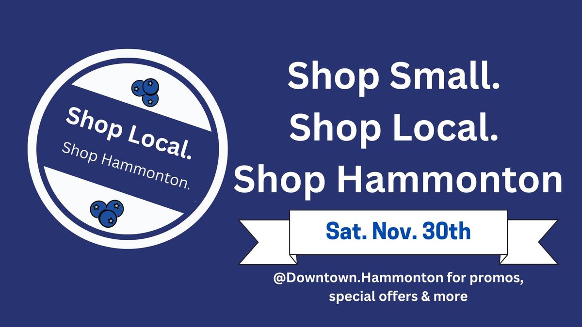 Shop Hammonton: Small Business Saturday