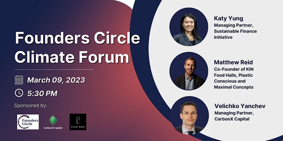 Founder Circle Climate Forum