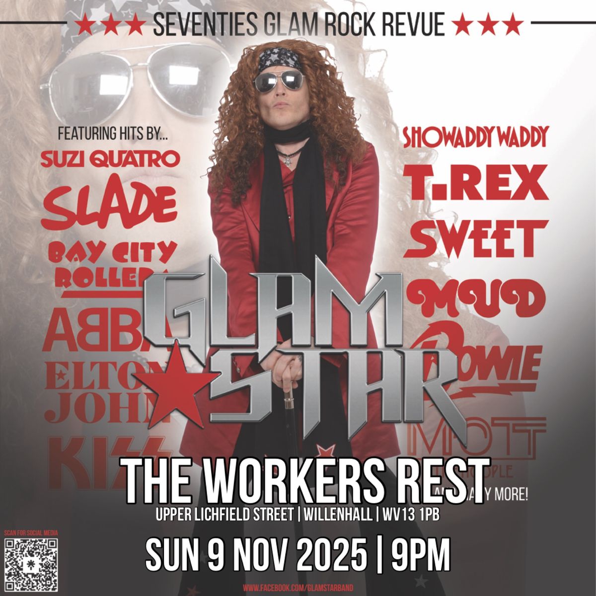 GlamStar Solo Show live at The Workers Rest, Willenhall