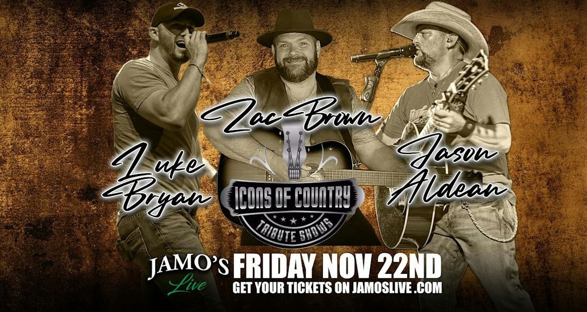 Luke Bryan Jason Aldean Zac Brown Icons of Country Tribute Night at Jamo's Live