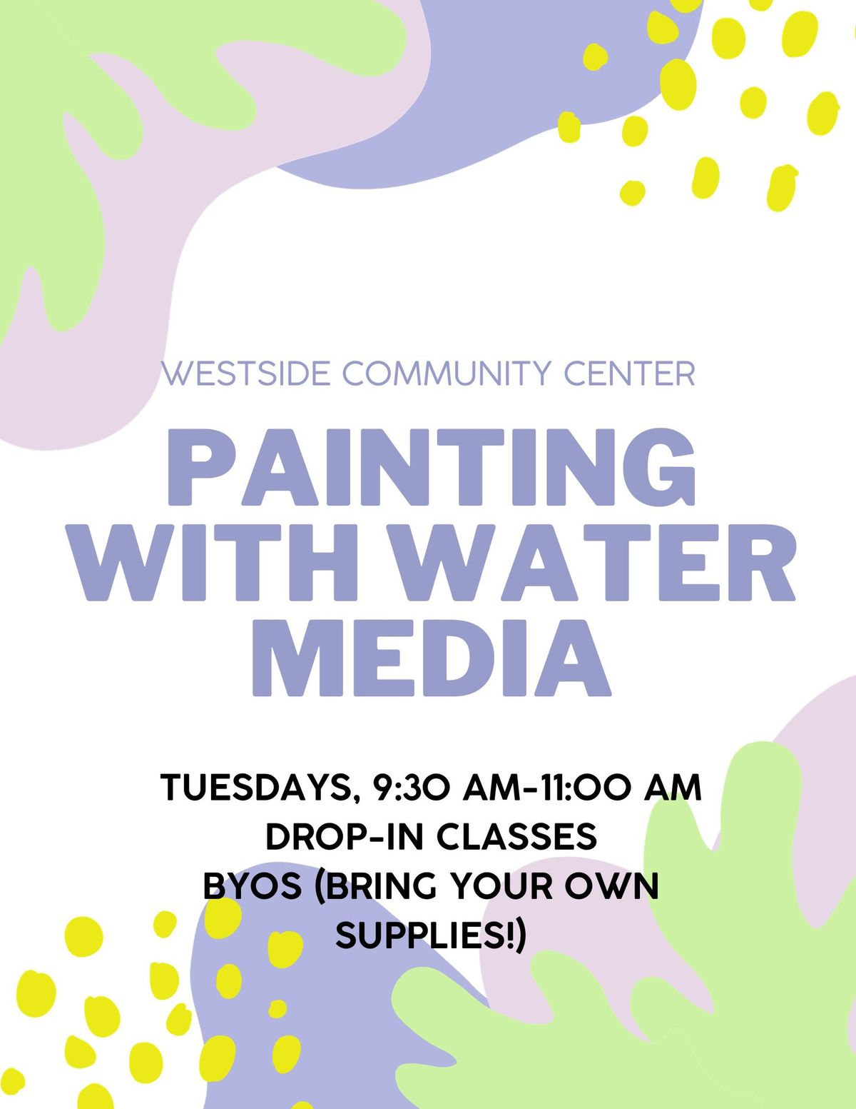 Painting with Water Media - FREE