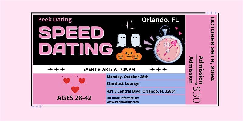 Costume Speed Dating  (Ages 28-42) @ Stardust Lounge by Peek Dating