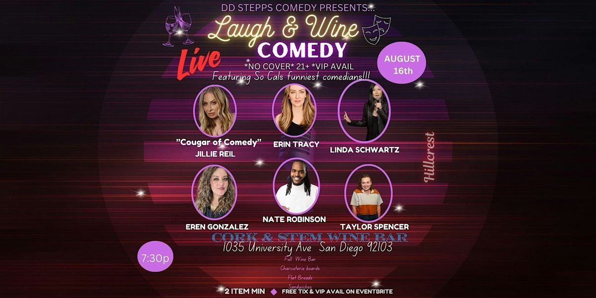 Laugh & Wine Live Comedy Show