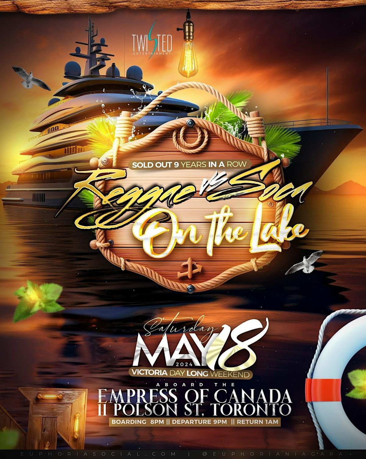 Reggae VS Soca On the lake | Boat Cruise | May 18th 2024 | Victoria Day